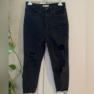 Madewell cutoff ripped Momjean